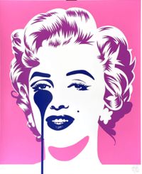 Marilyn Classic - Pink and Purple by Pure Evil contemporary artwork painting, print
