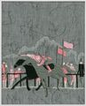 Jockey (grey, pink) by Tobias Kaspar contemporary artwork 1