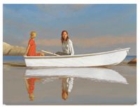 Mermaid Cove by Bo Bartlett contemporary artwork painting, works on paper