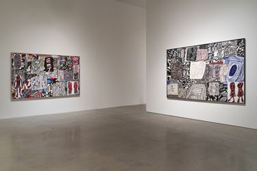 Exhibition view: Jean Dubuffet, Théâtres de mémoire, Pace Gallery, 510 West 25th Street, New York (18 May–29 June 2018). © 2018 Artists Rights Society (ARS), New York / ADAGP, Paris. Courtesy Pace Gallery. Photo: Guy Ben-Ari.