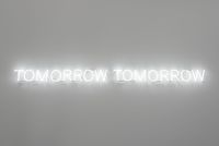 Tomorrow, tomorrow (neon edition) by Joël Andrianomearisoa contemporary artwork sculpture