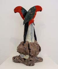 King Parrots and Leura Tree 2 by Peter Cooley contemporary artwork sculpture