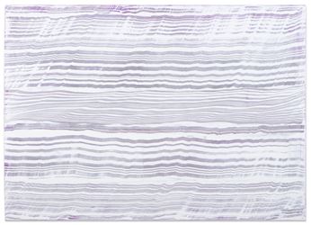 Ricardo Mazal, White Over Violet 3 (2016) (detail). Oil on linen. 50 x 70 inches. Courtesy Sundaram Tagore Gallery.