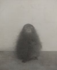 Cross-legged Old Ape by Shao Fan contemporary artwork painting