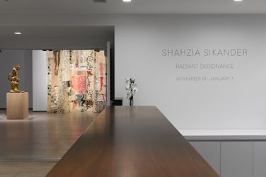 Exhibition view: Shahzia Sikander, Radiant Dissonance, Sean Kelly, Los Angeles (19 November 2022–7 January 2023). Courtesy Sean Kelly Gallery. Photo: Flying Studio.
