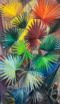 Echo Park Palm by Rachid Bouhamidi contemporary artwork painting