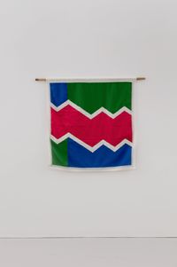 Beni Flag: Red Division by Samson Kambalu contemporary artwork textile