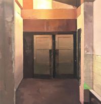 Entrance:The Zodiak free arts Lab by David Ralph contemporary artwork painting, works on paper