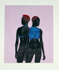 Someone to watch my back by Linnet Panashe Rubaya contemporary artwork painting