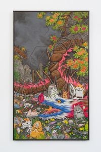 One shot, Two kills by Hun Kyu Kim contemporary artwork painting