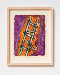 Ladder and Step Series #17 by Basil Beattie contemporary artwork painting