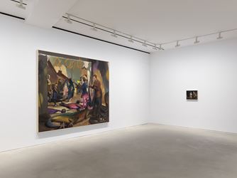 Exhibition view: Neo Rauch, Propaganda, David Zwirner, Hong Kong (26 March–4 May 2019). Courtesy the artist and David Zwirner.