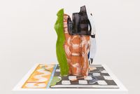 Aztec Vase and Carpet: Mariana by Betty Woodman contemporary artwork mixed media