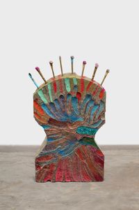 Young Peacock by Erika Verzutti contemporary artwork sculpture