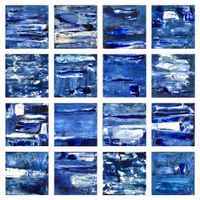 The Unreality Of Blue When Walking On Water by Suzann Victor contemporary artwork painting