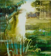 Echo (after Waterhouse) by Adrienne Gaha contemporary artwork painting, works on paper