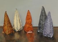 Coloured Cones by Michaël Borremans contemporary artwork painting