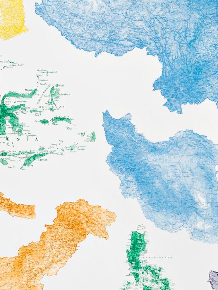 Proposal for a Map of the World, 2015 by Sam Durant | Ocula