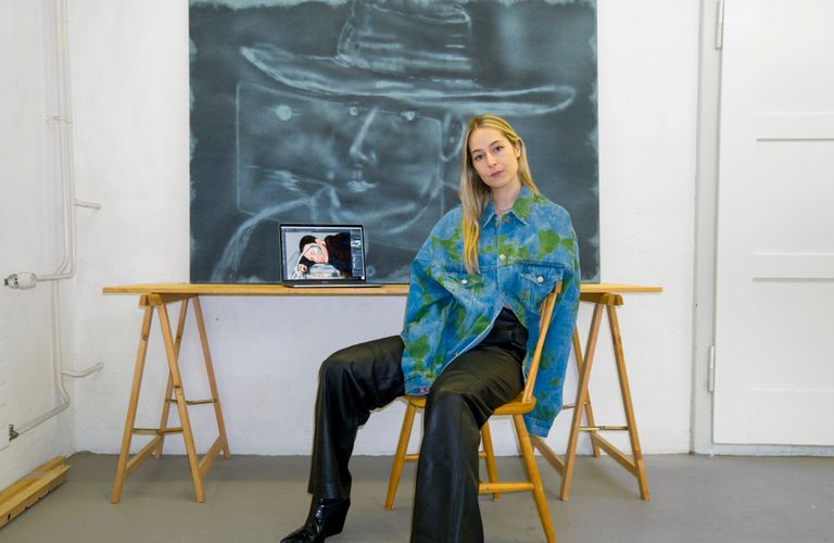 Louisa Gagliardi in the Studio