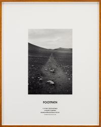 Footpath, Iceland, 2008 by Hamish Fulton contemporary artwork photography