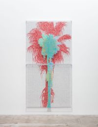Numbers and Trees: Palm Trees Series 1, Tree #3, Julia B. by Charles Gaines contemporary artwork mixed media