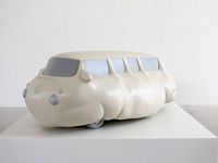 Fat Bus Model by Erwin Wurm contemporary artwork sculpture