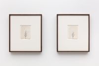 Winter Drawings: Left: 9 vs 11 Right: 10 vs 9, 1st January by Peter Liversidge contemporary artwork works on paper