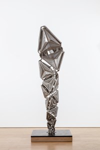 Paradigm Optic (Silver) by Conrad Shawcross contemporary artwork sculpture