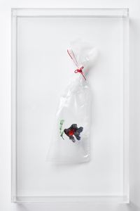 Embroidery on Plastic Bags: Hong Kong Goldfish Street 2-20 by Angel HUI Hoi Kiu contemporary artwork sculpture
