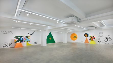 Exhibition view: Ad Minoliti, Geometries of the Forest, Peres Projects, Seoul (22 June–30 August 2023). Courtesy Peres Projects. Photo: Siwoo Lee, OnArt Studio.