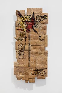 Migration is a Human Right and No Human Being is Illegal; Women’s March Unity Principles, 2017. (Posada Broadside Borders Series) by Andrea Bowers contemporary artwork mixed media