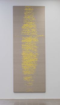 Binary Tapestry (Sunshine) by Susan Morris contemporary artwork mixed media, textile