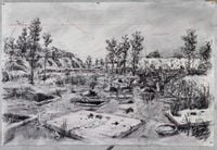 Drawing for City Deep (Zama Zama Pits) by William Kentridge contemporary artwork works on paper, drawing