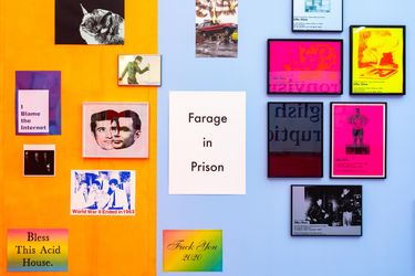Exhibition view: Jeremy Deller, Warning Graphic Content, The Modern Institute, Aird’s Lane, Glasgow (5 November 2021–22 January 2022).Courtesy the Artist, The Modern Institute/Toby Webster Ltd, Glasgow and Art :Concept, Paris. Photo: Patrick Jameson. 
