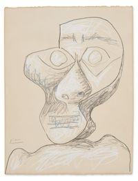 Tête (Head) by Pablo Picasso contemporary artwork works on paper