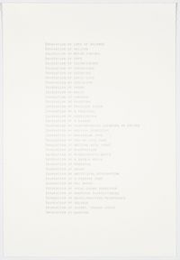 List of Invocations by Patty Chang contemporary artwork print