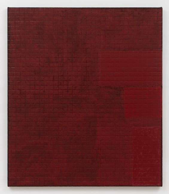 Allover Compose Red by Sergej Jensen contemporary artwork