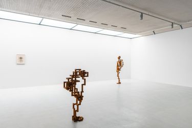 Contemporary art exhibition, Antony Gormley, BODY FIELD at Xavier Hufkens, St-Georges, Belgium