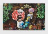 Toxic Mushrooms And A Bracelet of Colorful Skulls by Zhou Yilun contemporary artwork 1