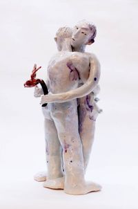 Gesture of tenderness by Anna Bochkova contemporary artwork ceramics