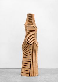 Cut Column by David Nash contemporary artwork sculpture