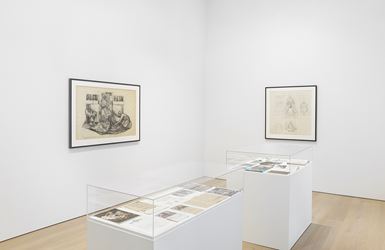 Exhibition view: Charles White, Monumental Practice, David Zwirner, 20th Street, New York (8 January–16 February 2019). Courtesy David Zwirner.
