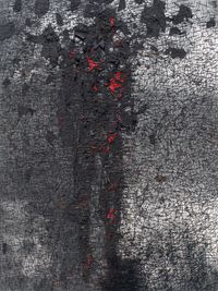 Menjadi Arang/Turning into Charcoal by Gatot Pujiarto contemporary artwork textile