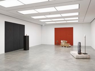 Exhibition view: Theaster Gates, Hold Me, Hold Me, Hold Me, White Cube, New York (26 January–2 March 2024). © Theaster Gates. Courtesy the artist and White Cube. Photo: © White Cube (On White Wall).