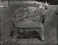 Untitled, Iron bench by Walker Evans contemporary artwork photography