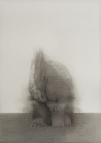 Hand-licking Rabbit No. 2 by Shao Fan contemporary artwork painting