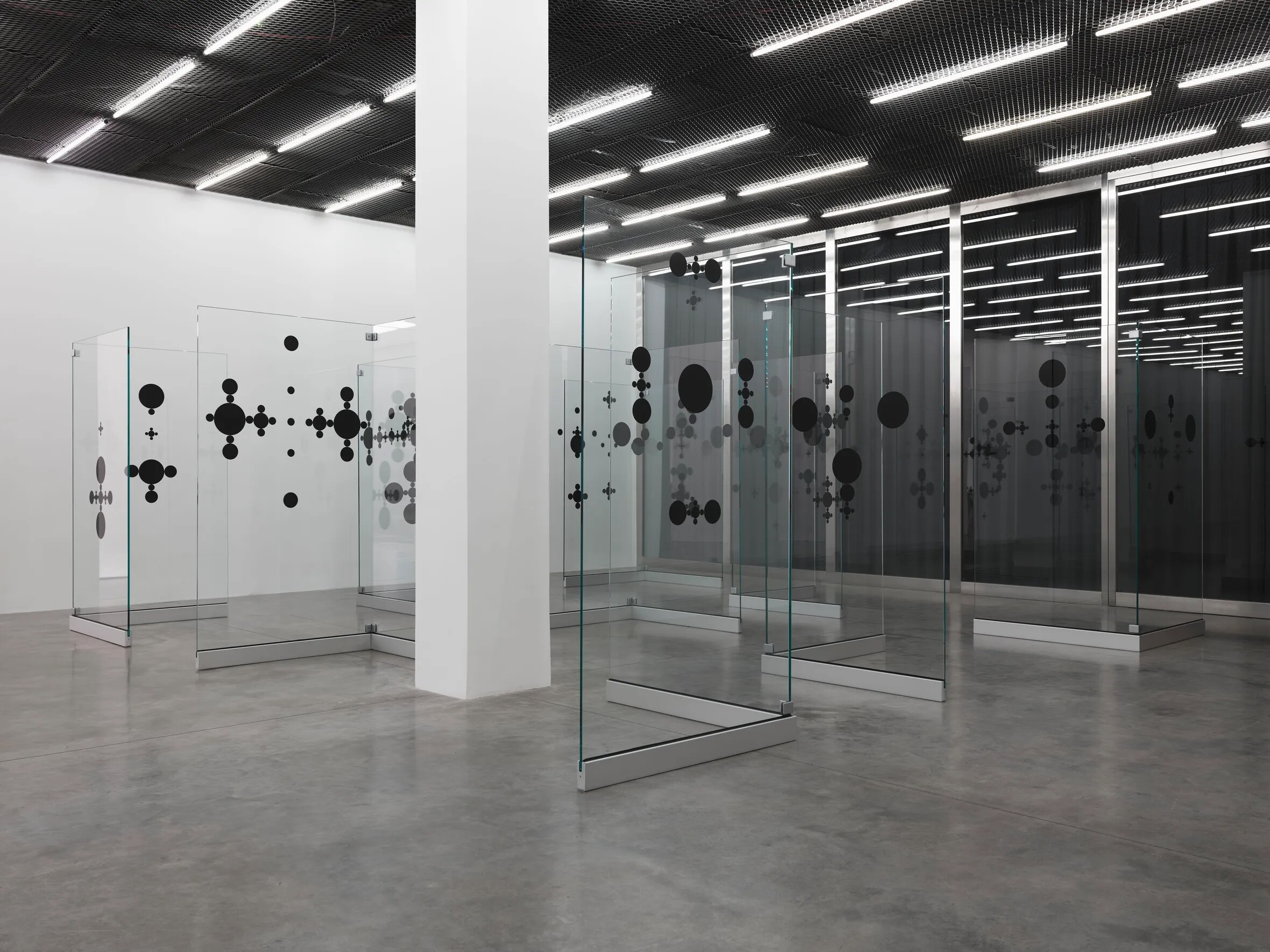 Blind Signs, 2013 by Gabriel Orozco, Tempered glass, anodised