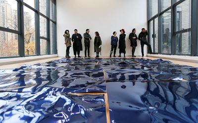 Exhibition view: Aaajiao, Gluttony, A Thousand Plateaus Art Space, Chengdu (6 January–11 February 2018). Courtesy A Thousand Plateaus Art Space, Chengdu.