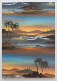 Sunset Tide by Neil Raitt contemporary artwork painting, works on paper