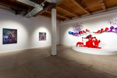 Exhibition view: Mary Sibande, Unhand Me, Demon!, Kavi Gupta, Washington Blvd, Chicago (22 May–31 July 2021). Courtesy Kavi Gupta.